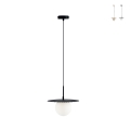 Suspension salon diffuseur en verre 45cm Chaplin L1 Promotion