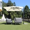 Parasol déporté carré 250x250 pour jardin protection UV50+ Trend Vente