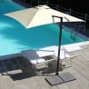Parasol déporté carré 250x250 pour jardin protection UV50+ Trend 