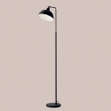 Lampadaire sur pied en métal noir style vintage Charleston LP Offre