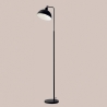 Lampadaire sur pied en métal noir style vintage Charleston LP Offre