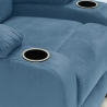 Fauteuil relax inclinable avec repose-pieds et compartiments Laura Light Achat