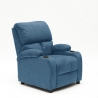 Fauteuil relax inclinable avec repose-pieds et compartiments Laura Light Dimensions