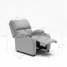Fauteuil relax inclinable avec repose-pieds et compartiments Laura Light 