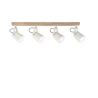 Plafonnier en bois et métal avec quatre spots pivotants Eda LS4 Offre