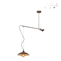 Applique en métal avec lumière suspendue style industriel Eldorado Promotion
