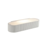 Applique moderne ovale en plâtre blanc peinturable Gatsby Offre