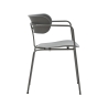 Ensemble de 4 chaises modernes en métal et polypropylène Asmar Réductions