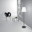 Lampadaire extérieur structure métal noir abat-jour blanc Geco Vente
