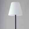 Lampadaire extérieur structure métal noir abat-jour blanc Geco Remises