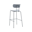Lot de 2 tabourets en métal et polypropylène design moderne Jovai Réductions
