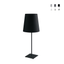 Lampe de table en métal avec abat-jour en tissu Elvis Promotion