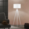 Lampadaire trépied en métal abat-jour en tissu Ibis Vente