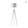 Lampadaire trépied en métal abat-jour en tissu Ibis Promotion