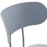 Lot de 2 tabourets en métal et polypropylène design moderne Jovai Modèle