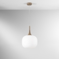 Suspension moderne avec abat-jour en verre opale blanc Jaipur Promotion