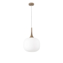 Suspension moderne avec abat-jour en verre opale blanc Jaipur Vente