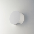 Applique murale moderne ronde en plâtre blanc peinturable Leiron Promotion