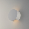 Applique murale moderne ronde en plâtre blanc peinturable Leiron Remises