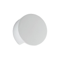 Applique murale moderne ronde en plâtre blanc peinturable Leiron Réductions