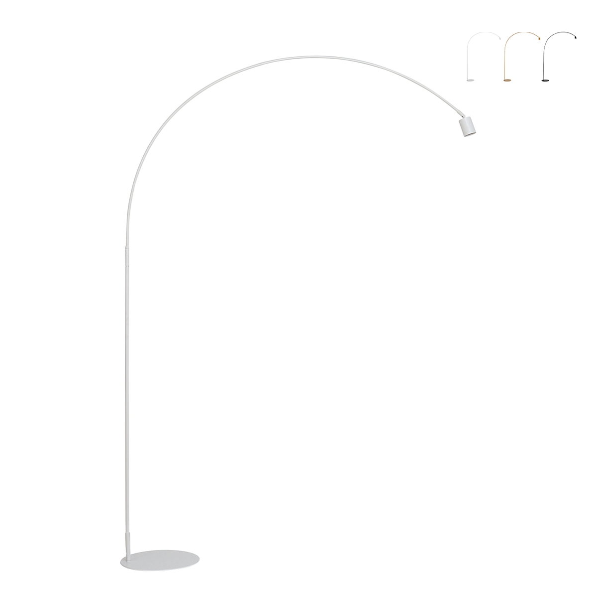 Lampadaire arc en métal style minimal avec point lumineux orientable Maison Promotion Lampadaire arc en métal style minimal avec point lumineux orientable Maison Promotion