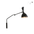 Applique en métal avec abat-jour orientable style industriel Morgan Promotion