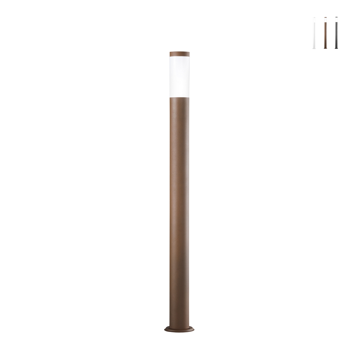 Lampadaire poteau de jardin extérieur en acier h110cm IP44 Tokyo Promotion