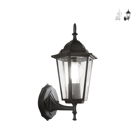 Applique lanterne d'extérieur en aluminium avec diffuseur en verre Milano Promotion