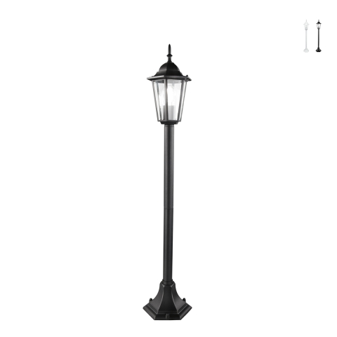 Lampadaire de jardin avec diffuseur en verre h105cm IP44 Milano Promotion