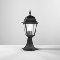 Lanterne de jardin extérieure noire avec diffuseur en verre Roma Promotion