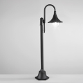 Lampadaire de jardin extérieur en aluminium noir h130 cm Pavia Promotion