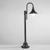 Lampadaire de jardin extérieur en aluminium noir h130 cm Pavia Promotion