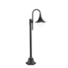 Lampadaire de jardin extérieur en aluminium noir h130 cm Pavia Vente