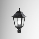 Tête de lampadaire de jardin style classique en aluminium et verre Roma Promotion