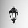 Tête de lampadaire de jardin style classique en aluminium et verre Roma Promotion