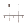 Suspension en métal design moderne 5 lumières LED Candle Vente