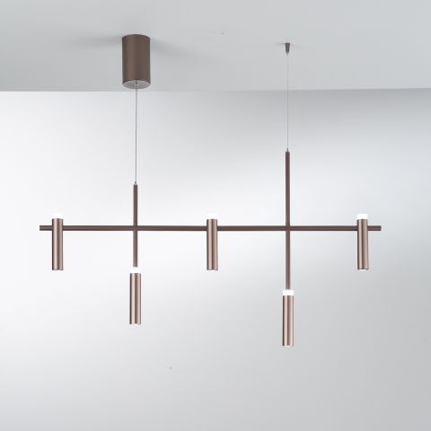 Suspension en métal design moderne 5 lumières LED Candle Promotion