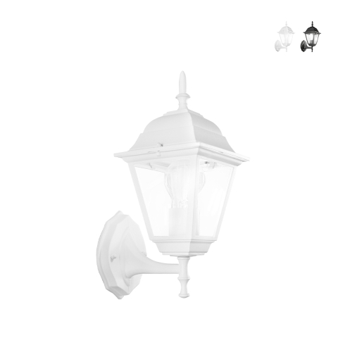 Applique extérieure lanterne style classique aluminium verre Roma Uplight Promotion