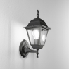 Applique extérieure lanterne style classique aluminium verre Roma Uplight Remises