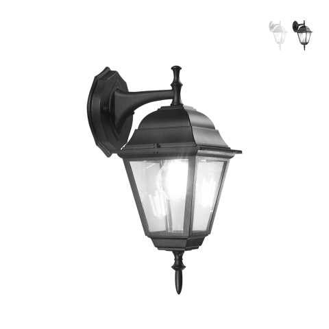 Applique extérieure jardin en aluminium et verre Roma Downlight Promotion