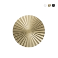 Applique LED ronde en métal plissé style vintage Anadara Promotion