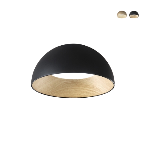 Plafonnier rond 50cm en métal avec lumière LED réglable Coco Promotion
