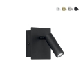 Applique murale en métal avec spot LED orientable Dickens Promotion