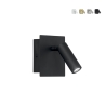 Applique murale en métal avec spot LED orientable Dickens Promotion