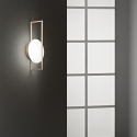 Applique en métal design moderne avec diffuseur rond lumière LED Fobos Vente
