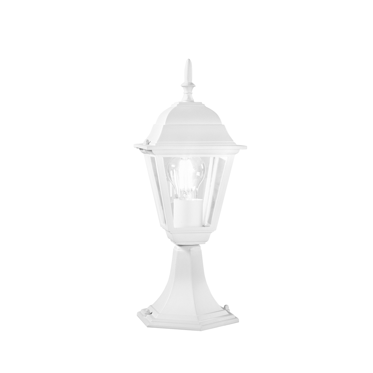 Lanterne blanche d'extérieur pour jardin avec détecteur de mouvement Roma Promotion Lanterne blanche d'extérieur pour jardin avec détecteur de mouvement Roma Promotion