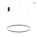 Suspension ronde LED en aluminium 120 cm Hoop Promotion