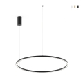 Suspension ronde LED en aluminium 120 cm Hoop Promotion