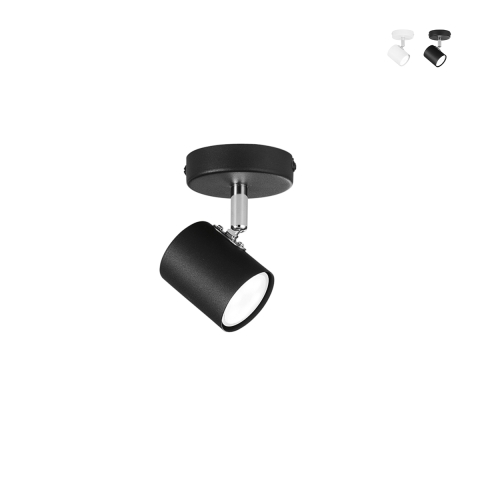 Applique spot en métal avec 1 projecteur orientable Zero Promotion