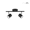 Spot plafond mur métal 2 spots orientables Zero Promotion